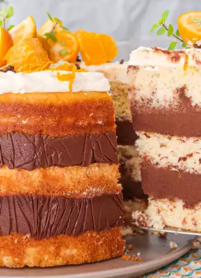 Naked Cake De Laranja Chocolate Receita Dr Oetker
