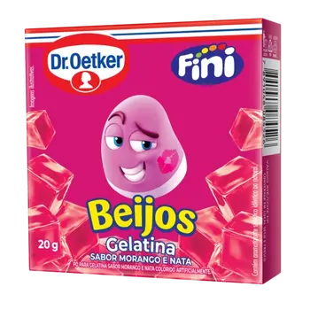 Dr. Oetker Gelatina Beijos Dr.Oetker e Fini