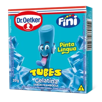 Dr. Oetker Gelatina Tubes Pinta-língua Dr. Oetker e Fini