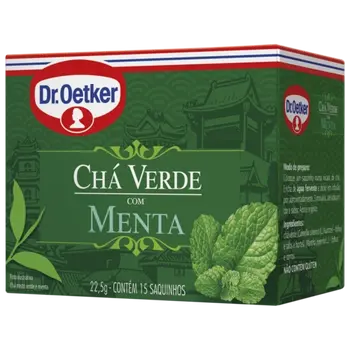 Dr. Oetker Chá Verde com Menta - 15 Sachês