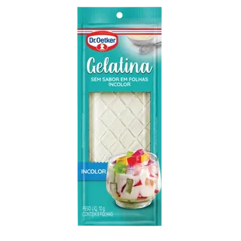 Dr. Oetker Gelatina em Folha Sem Sabor Incolor