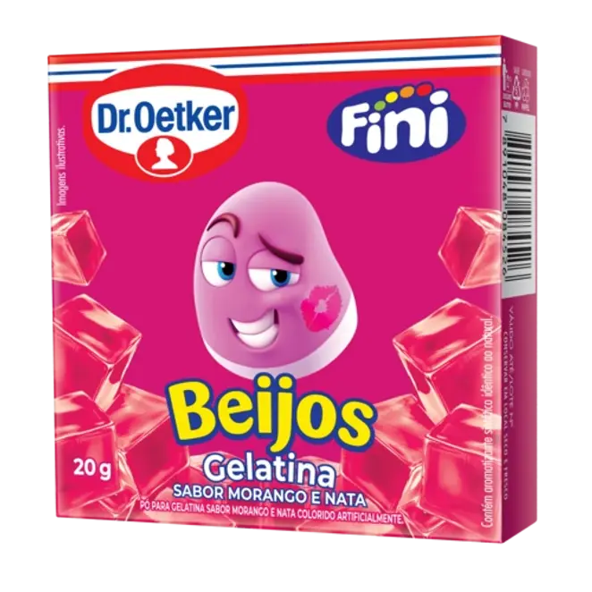 Dr. Oetker Gelatina Beijos Dr.Oetker e Fini