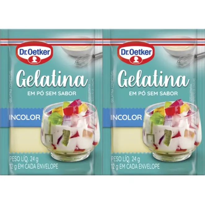 Dr. Oetker Gelatina em Pó Incolor Sem Sabor