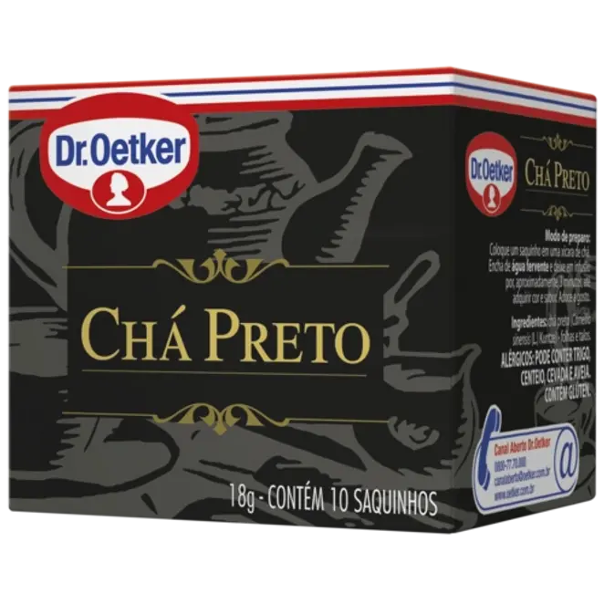 Dr. Oetker Chá Preto  - 10 Sachês