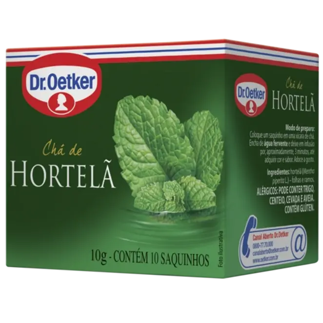 Dr. Oetker Chá de Hortelã  - 10 Sachês