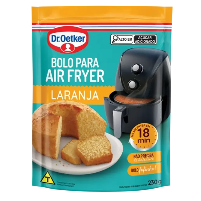 Dr. Oetker Bolo para Air Fryer sabor Laranja