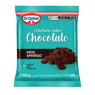 Cobertura em Moedas Sabor Chocolate Meio Amargo Dr. Oetker (para a cobertura)