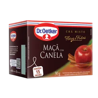 Chá Flores e Frutas Maçã com Canela Dr. Oetker 