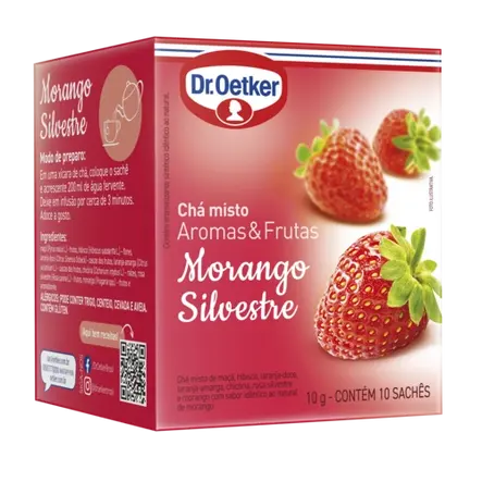 Chá Morango Silvestre Dr. Oetker