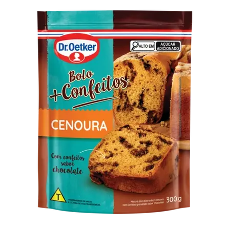 Bolo de Cenoura + Confeitos Dr Oetker
