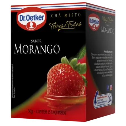 Chá Flores&Frutas Morango Dr. Oetker 