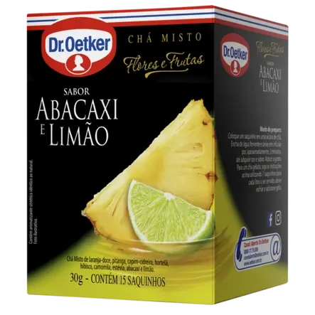 Chá Flores & Frutas Abacaxi e Limão Dr. Oetker