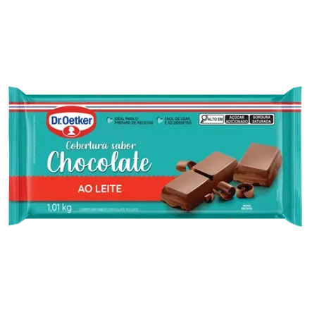 Cobertura em Barra Sabor Chocolate ao Leite Dr. Oetker