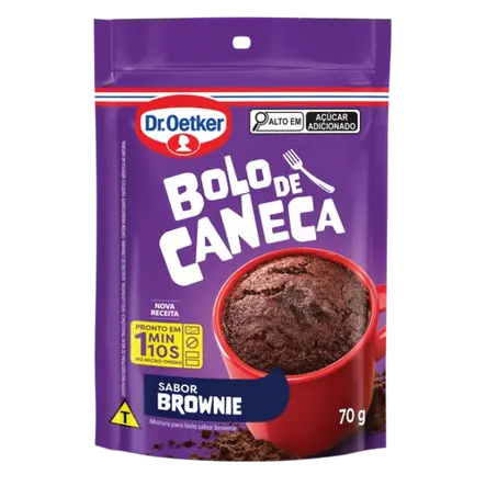 Bolo de Caneca Brownie Dr. Oetker