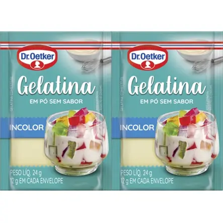 Gelatina em Pó Incolor Dr. Oetker (12g)