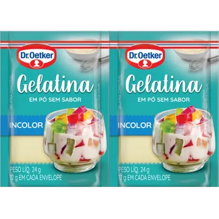 Gelatina em Pó Incolor Dr. Oetker (10 g)