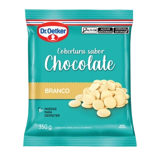 Cobertura em Moedas Sabor Chocolate Branco Dr. Oetker