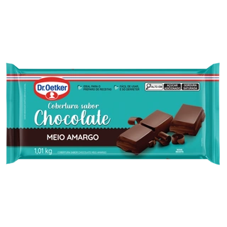 Cobertura em Barra Sabor Chocolate Meio Amargo Dr. Oetker