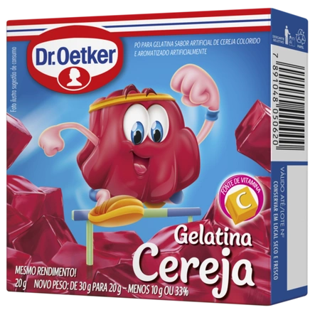 Gelatina Cereja Dr. Oetker