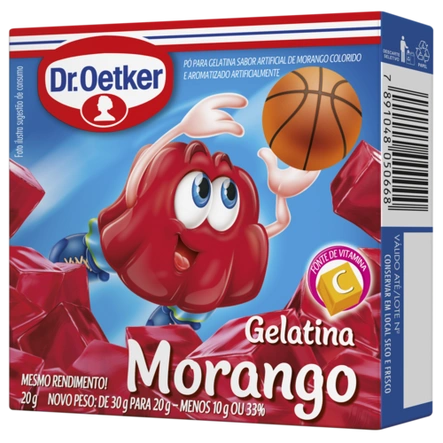 Gelatina Morango Dr. Oetker 