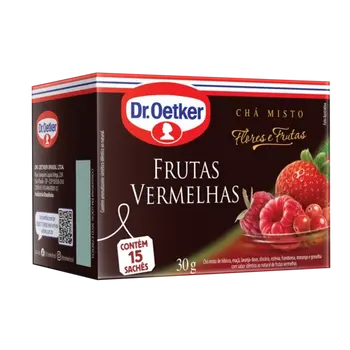 Dr. Oetker Chá Flores & Frutas, Frutas Vermelhas - 15 Sachês