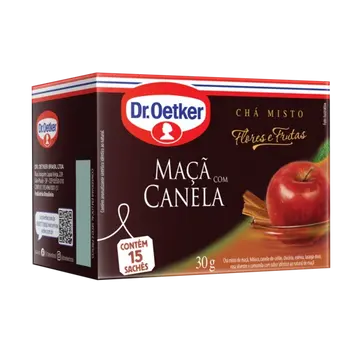 Dr. Oetker Chá Flores & Frutas, Maçã e Canela - 15 Sachês