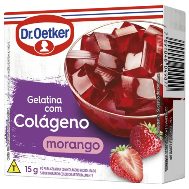 Dr. Oetker Gelatina com Colágeno Morango