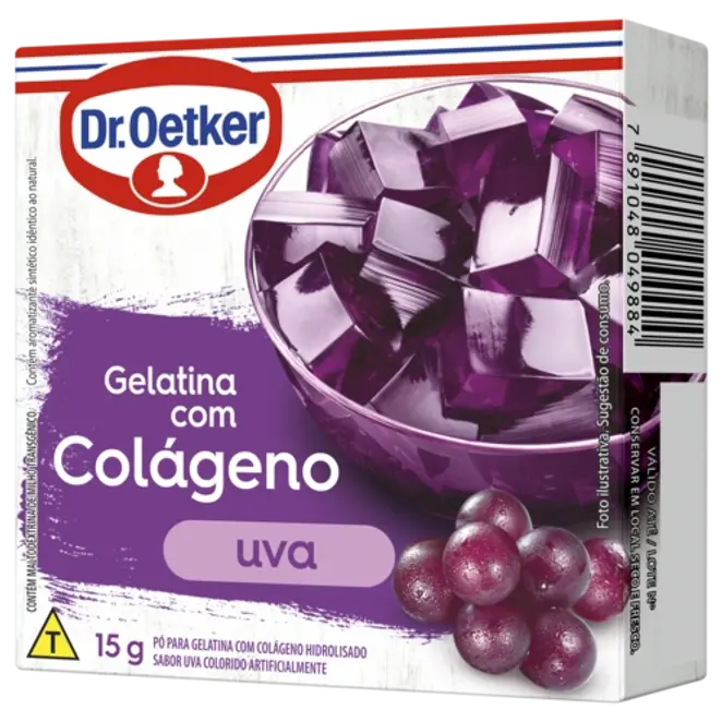 Dr. Oetker Gelatina com Colágeno Uva