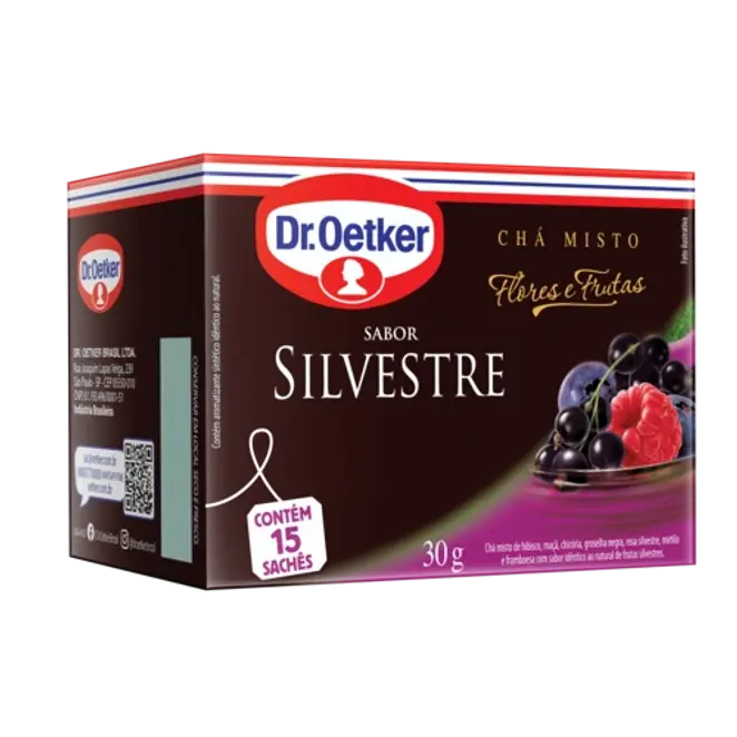 Dr. Oetker Chá Flores & Frutas, Silvestre - 15 Sachês