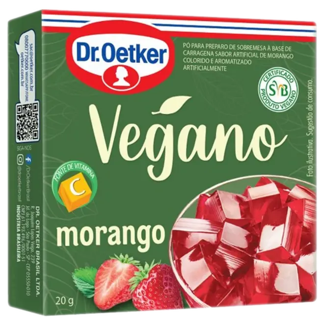 Dr. Oetker Sobremesa Vegana Sabor Morango