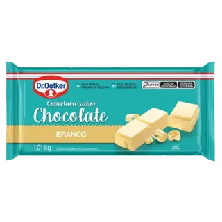 Cobertura em Barra Sabor Chocolate Branco Dr. Oetker