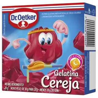 Gelatina Cereja Dr. Oetker ou Morango