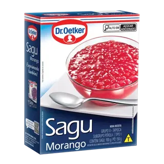 Sagu de Morango Dr. Oetker
