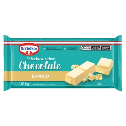 Cobertura em Barra Sabor Chocolate Branco Dr. Oetker