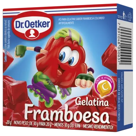 Gelatina Framboesa Dr. Oetker
