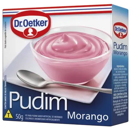 Pudim de Morango Dr. Oetker
