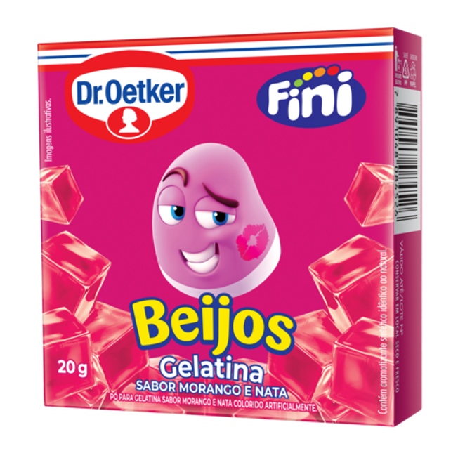 Dr. Oetker Gelatina Beijos Dr.Oetker e Fini
