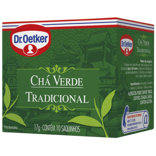Dr. Oetker Chá Verde  - 10 Sachês