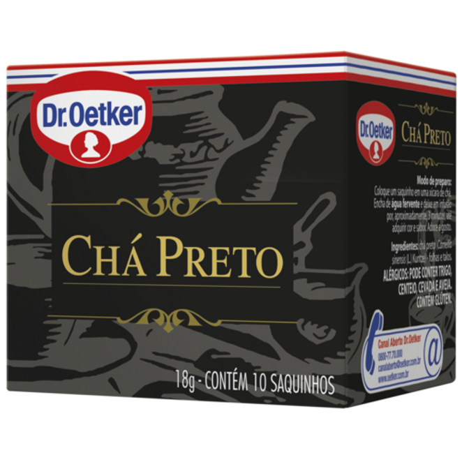 Dr. Oetker Chá Preto  - 10 Sachês