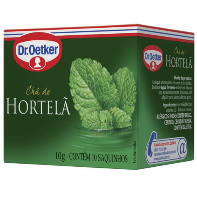 Dr. Oetker Chá de Hortelã  - 10 Sachês