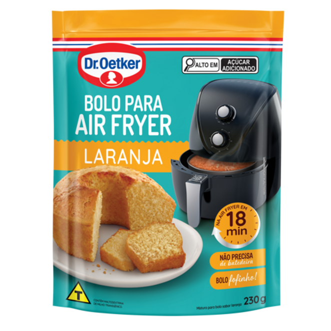 Dr. Oetker Bolo para Air Fryer sabor Laranja