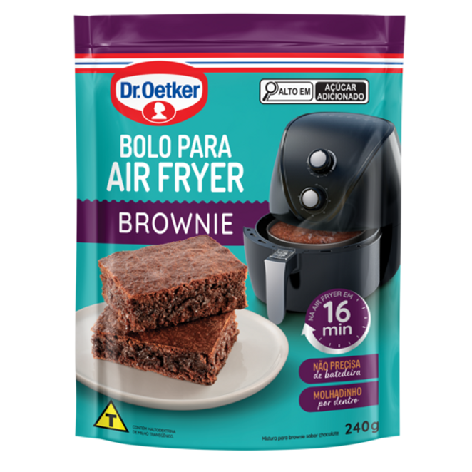 Dr. Oetker Bolo para Air Fryer sabor Brownie