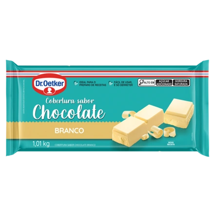 Cobertura em Barra Sabor Chocolate Branco Dr. Oetker