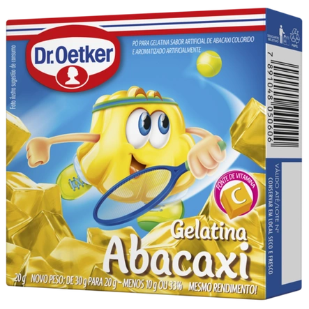 Gelatina Abacaxi Dr. Oetker 