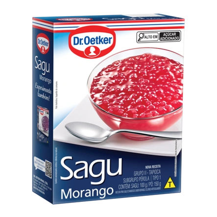 Sagu de Morango Dr. Oetker