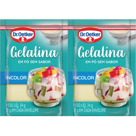 Gelatina em Pó Incolor Dr. Oetker (6g)