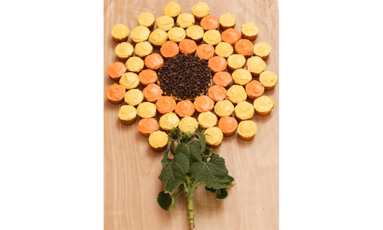 Cupcake Girassol