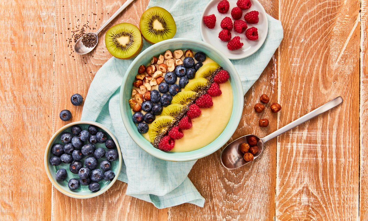 Pudim Diet com Frutas