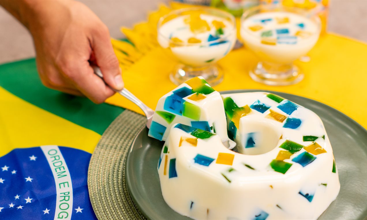 Gelatina Mosaico do Brasil