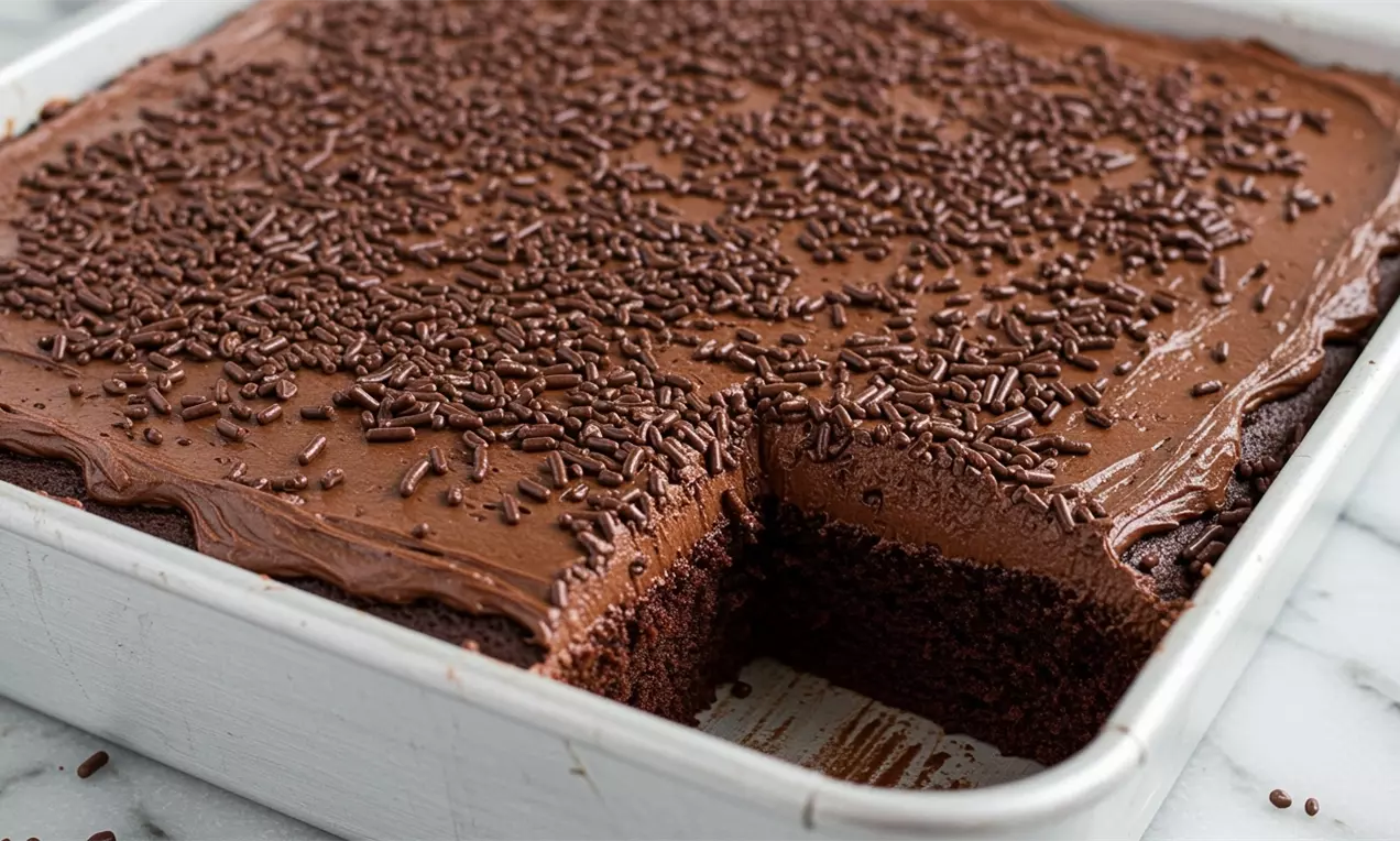 Bolo gelado de chocolate